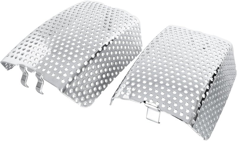 MOCODUO Motorcycle Front Caliper Brake Covers, Inserted Caliper Protective Guards Fits for Harley Davidson Touring, Road King, Electra Street Glide FLHT, FLHX & V-Road Models 2006-2019, Chrome 1 Pair - Image 1